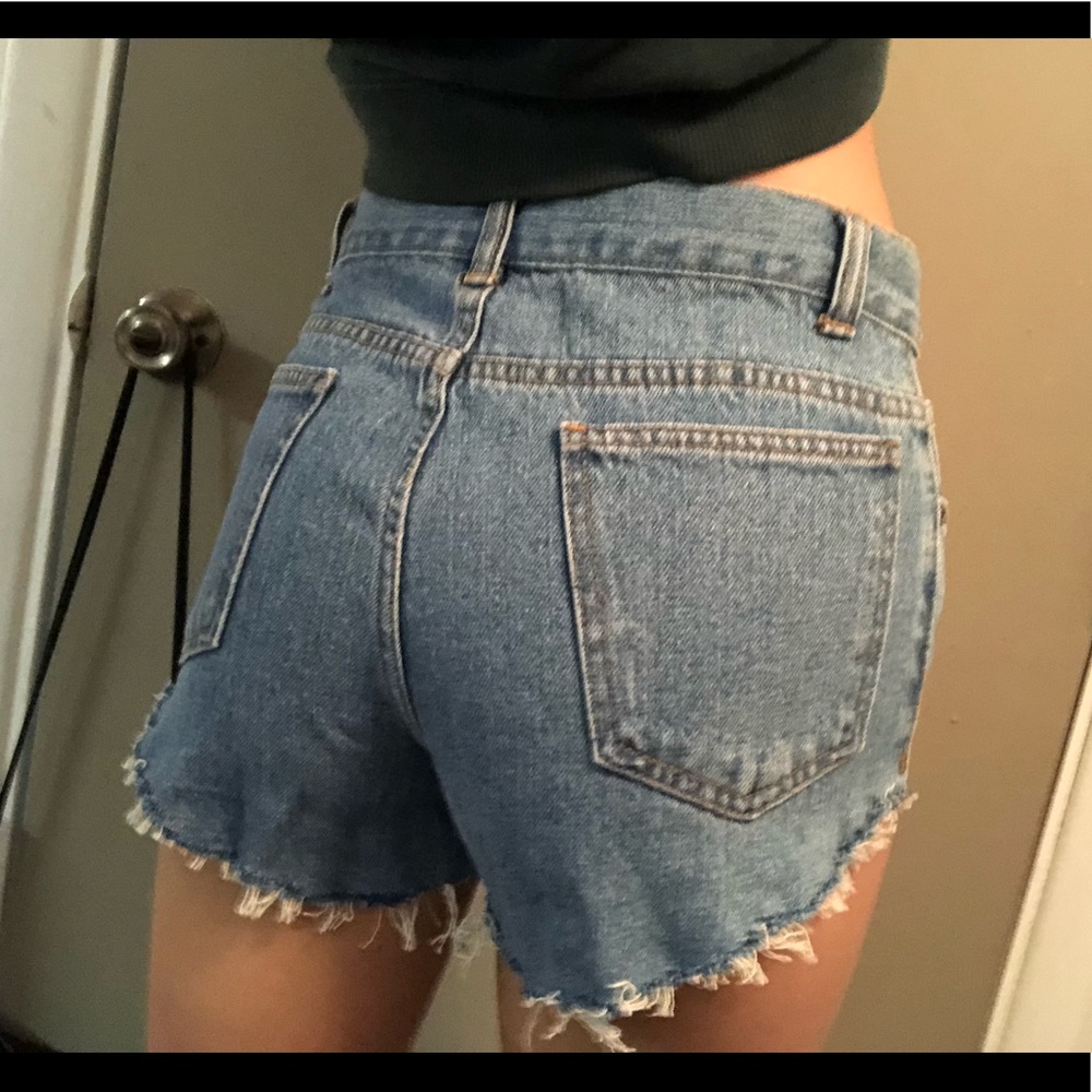 Denim shorts